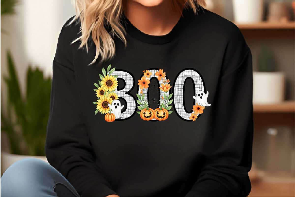 Floral Halloween Boo, an Illustration by DreamCafeArt (Photo 2 of 6)