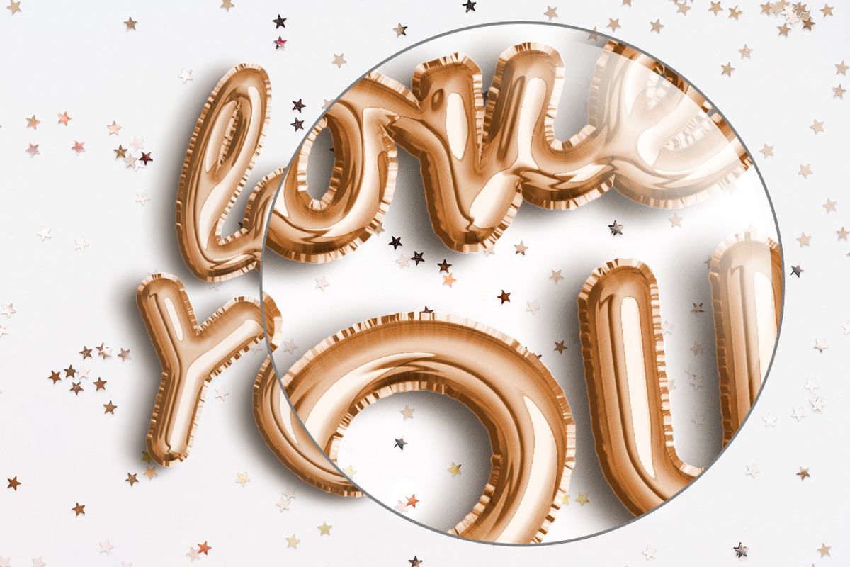 Foil Balloon Text Effect, a Layer Style Add-On by Evlogiev Studio (Photo 10 of 13)