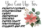 Poinsettia Festive Watercolor Floral, an Illustration by DreamCafeArt (Thumbnail 7 of 7)