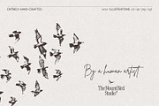 Sketch-Style Bird Flock Vector Set, an Animal Illustration by TheMountBirdStudio (Thumbnail 3 of 11)