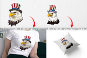 Bald Eagle Patriotic Clipart, a Graphic by Artnoy (Thumbnail 4 of 5)
