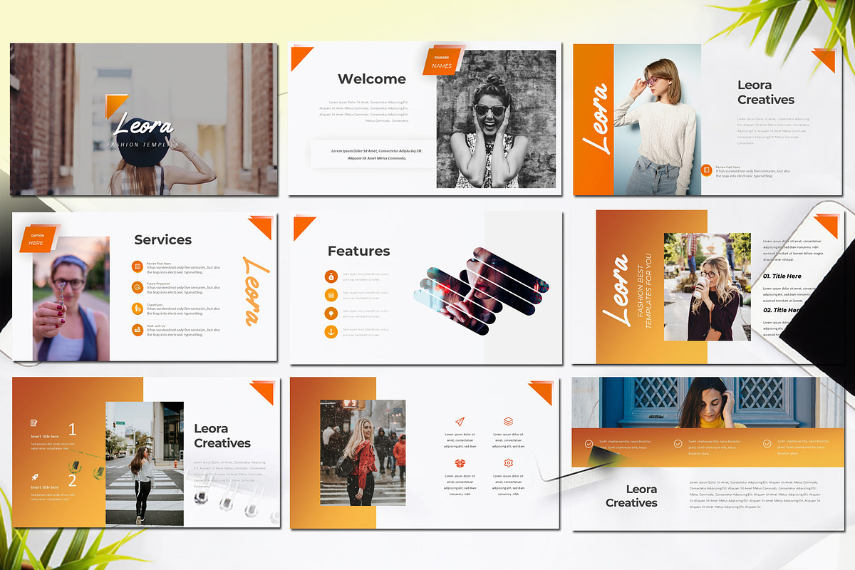 Leora Fashion Power Point, a Presentation Template by Eka Design (Photo 2 of 5)