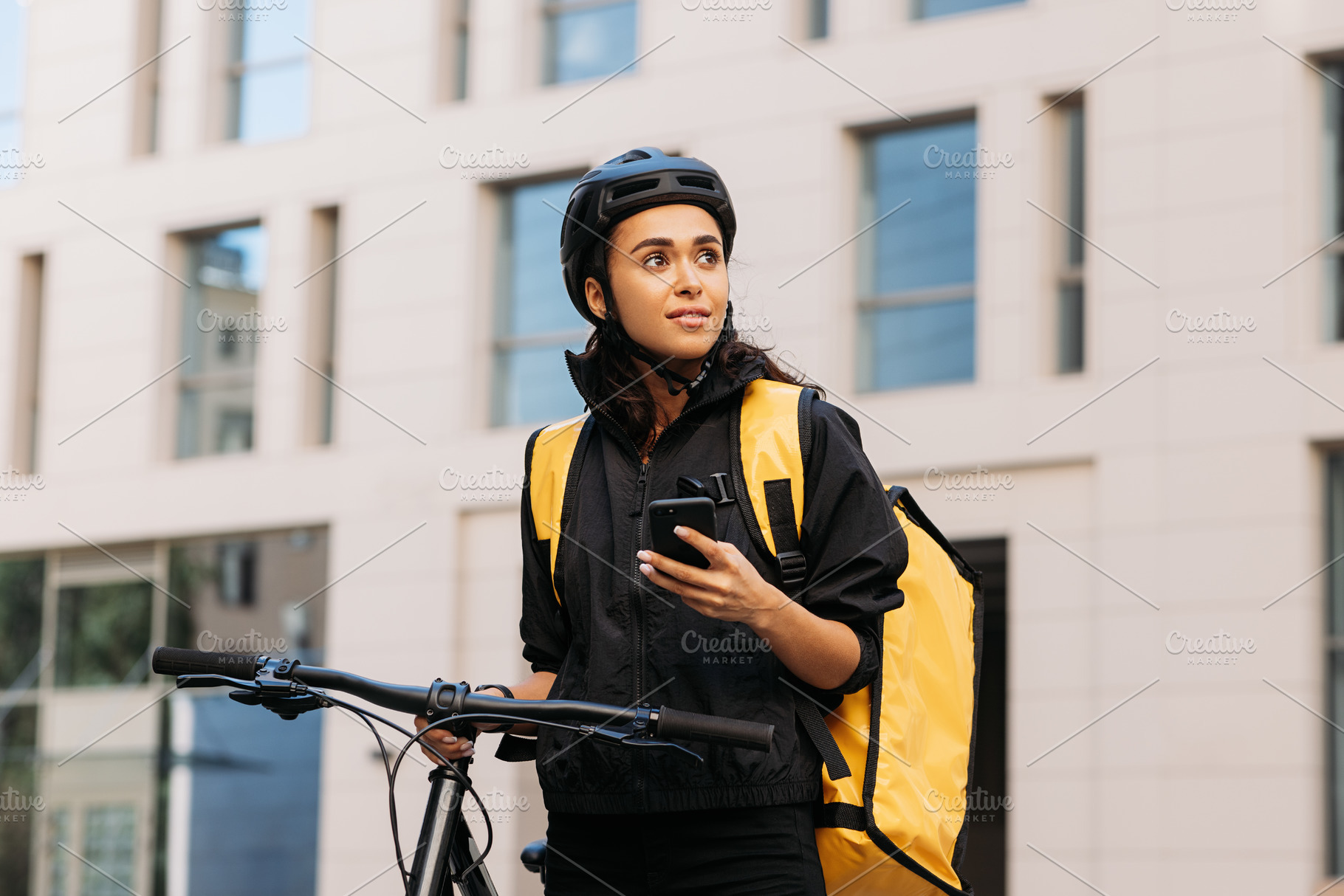 Young woman working for a delivery, a Transportation Photo by Artem Varnitsin