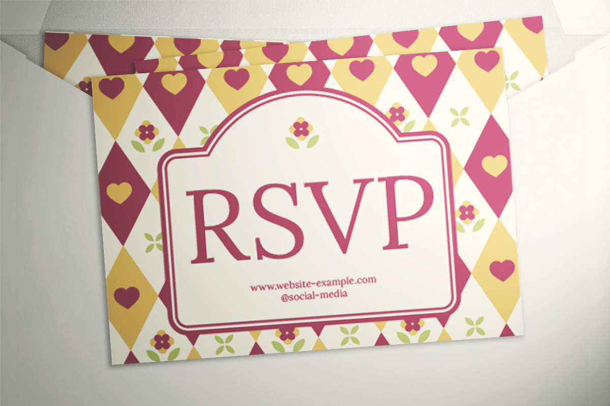 Floral Wedding Invitation Suite, an Invitation Template by The Good Store (Photo 3 of 4)