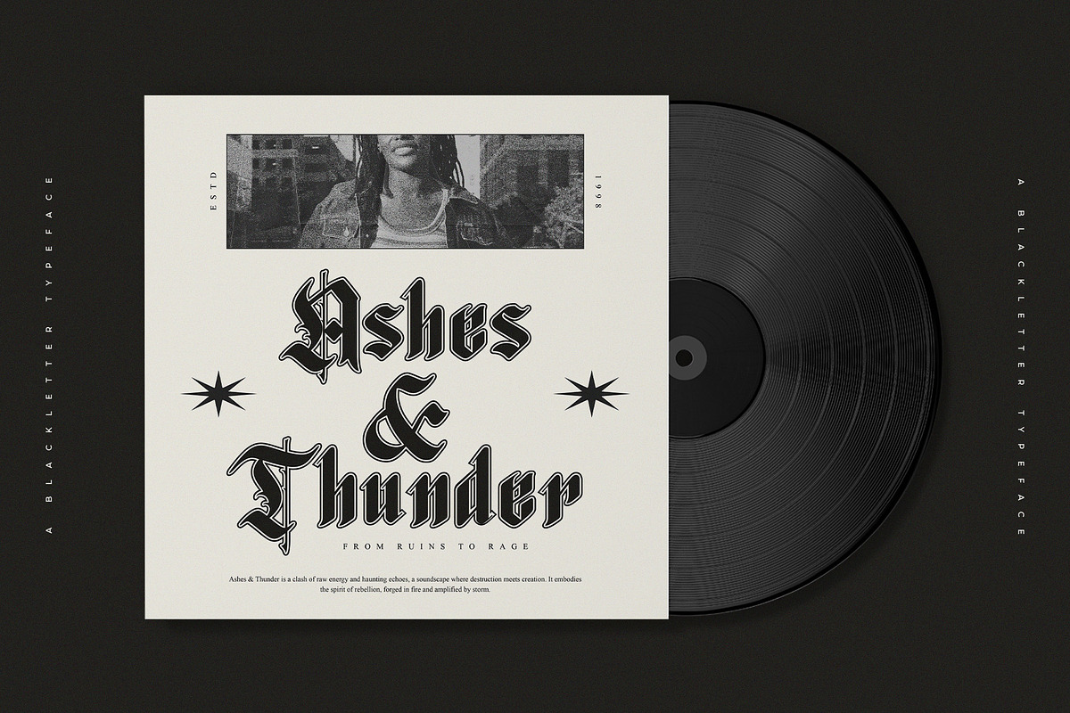 Blackbones – Blackletter Typeface, a Blackletter Font by Krismagraph (Photo 6 of 10)
