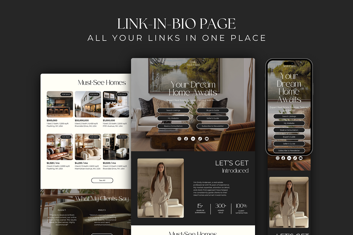Real Estate Multi-Page Website, an App Template by Meraki Templates (Photo 4 of 9)