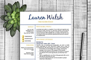 Resume Template - Lauren, a Resume Template by Resume Template Shoppe (Thumbnail 1 of 4)