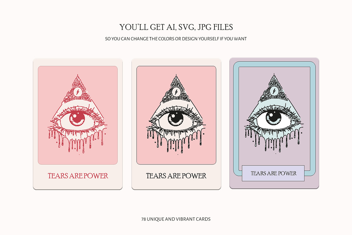 Not Tarot. Cards & Clipart, an Object Graphic by Purple (Photo 8 of 14)