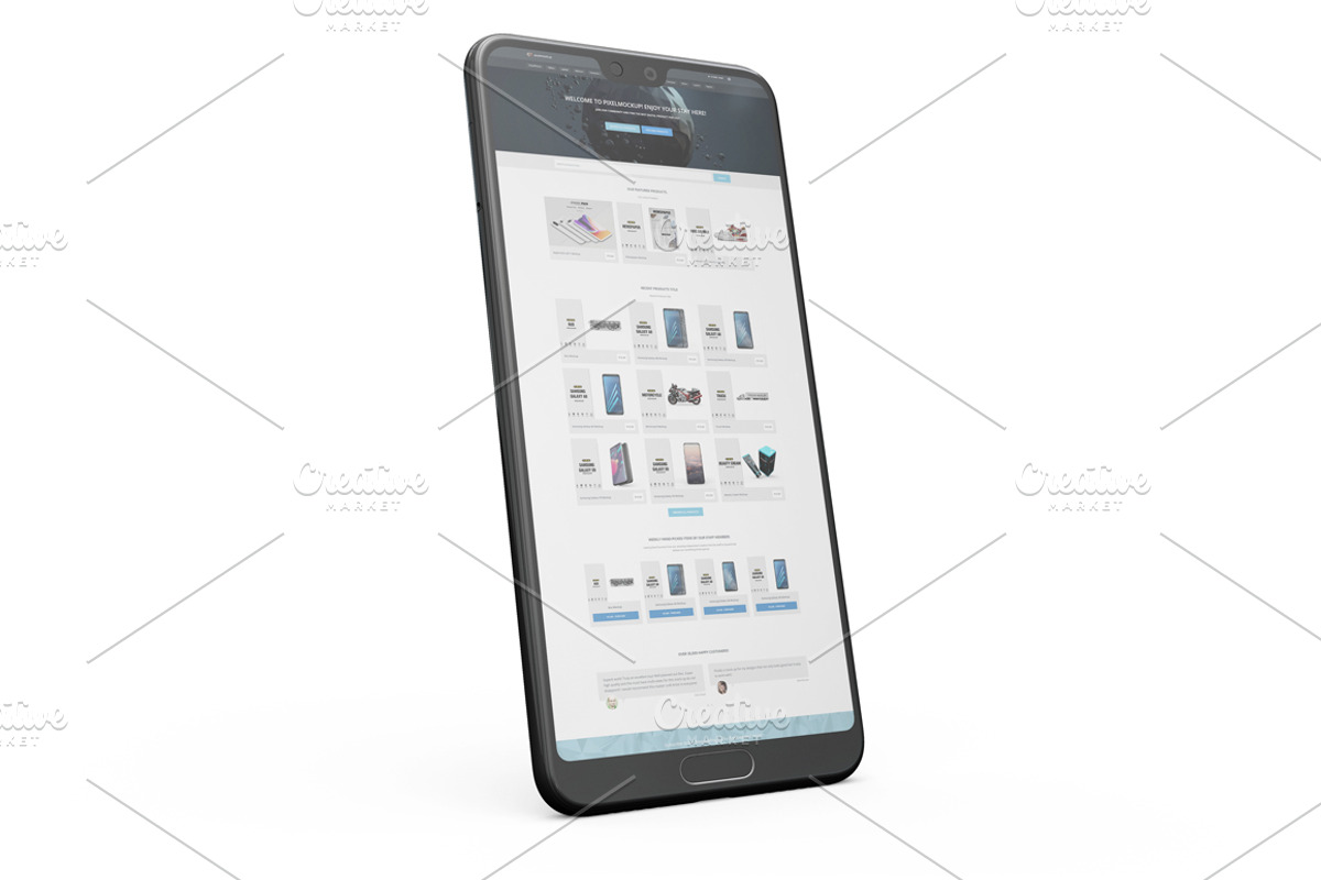 Huawei P20 Pro App Mockup Vol2, an Android Mockup by PixelMockup (Photo 6 of 17)