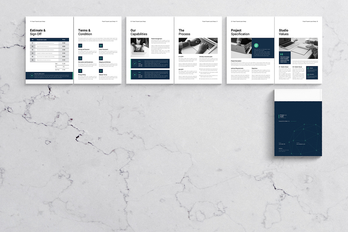 Project Proposal Template, a Brochure Template by DesignCrest (Photo 13 of 13)