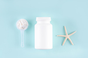 Sea or Marine collagen, in powder, pills and drink, a Health & Medical Photo by Rimma