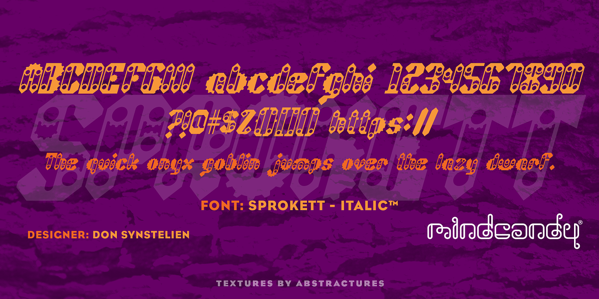 Sprokett™, a Font by MINDCANDY (Photo 2 of 4)