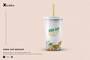 Soda Cup Mockup, a Cups & Container Mockup by Xtrahive (Thumbnail 1 of 2)