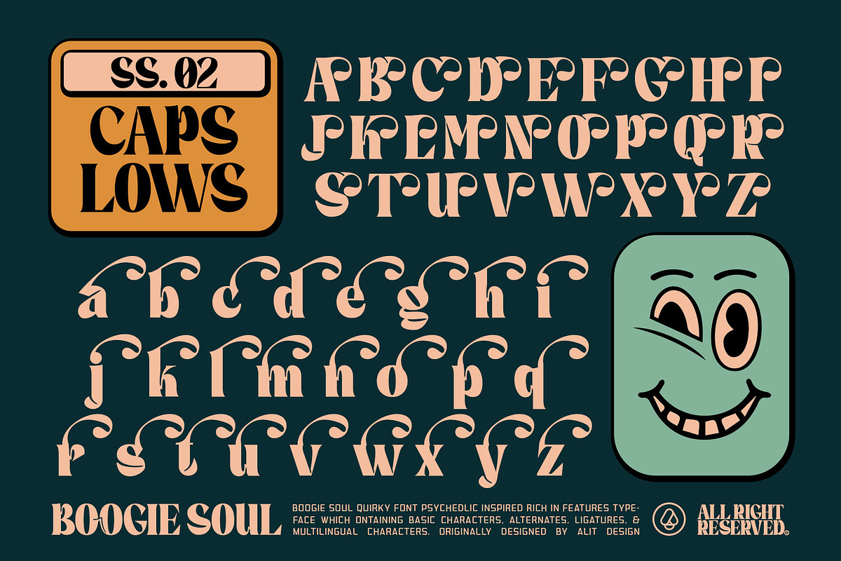 Boogie Soul Typeface, a Serif Font by alit design (Photo 11 of 18)