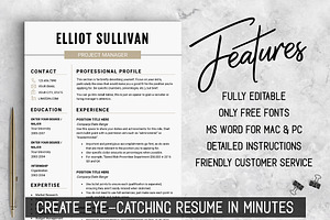 RESUME Design CV Template MS Word