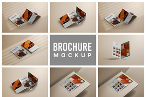 A4 Bifold Brochure Mockup Bundle 51