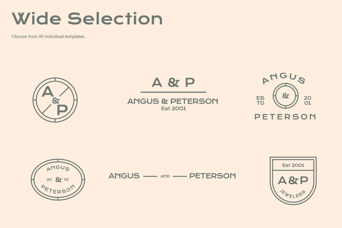 Minimalist Logo Templates, a Branding & Logo Template by ClayStudio (Photo 9 of 16)