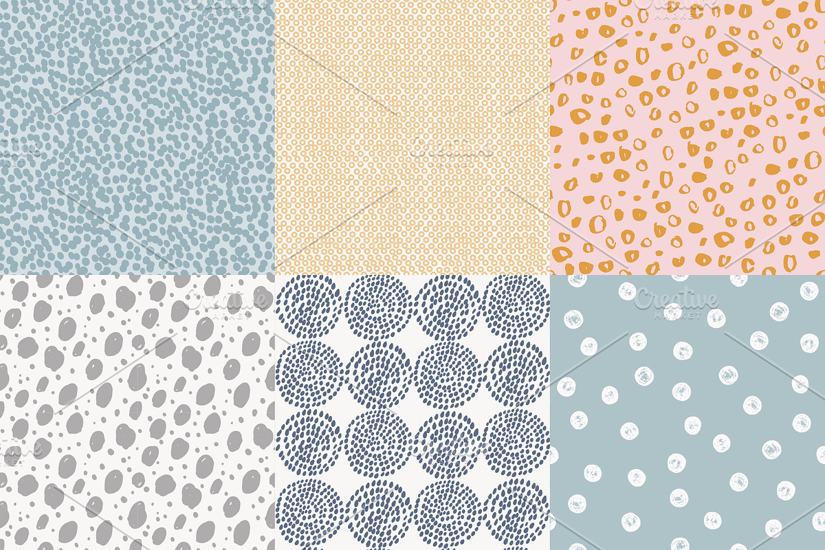 Dots and circles seamless patterns, a Pattern Graphic by Magnia (Photo 7 of 8)