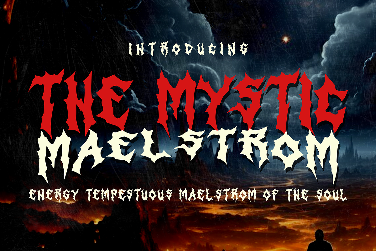 Inferal Chaos Metal Horror, a Blackletter Font by dansdesign (Photo 3 of 9)