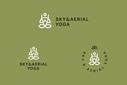 Sky & Aerial yoga logo template., a Branding & Logo Template by Anton Akhmatov (Thumbnail 3 of 3)