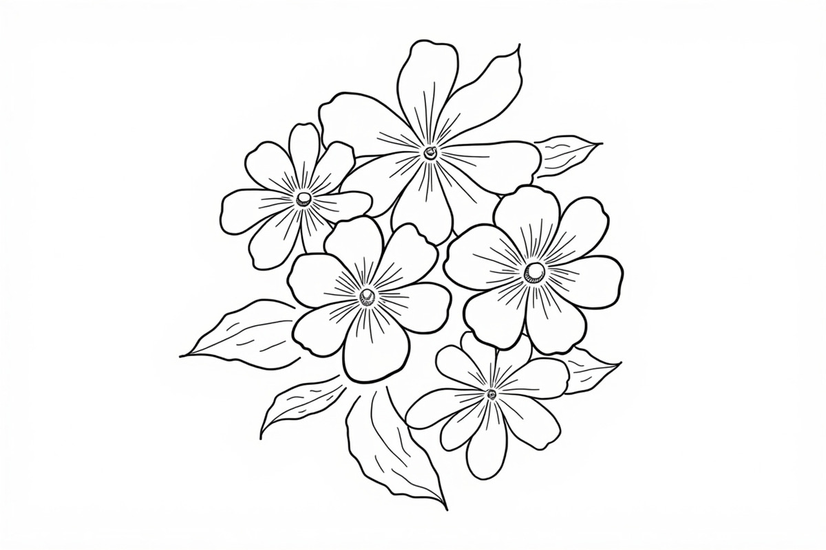8 Pages Flower Coloring Bundle, an Illustration by Amazin_art (Photo 7 of 9)
