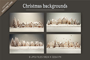 Christmas snowy courtyard., a Decorative Illustration by KENO Mascots (Thumbnail 2 of 4)