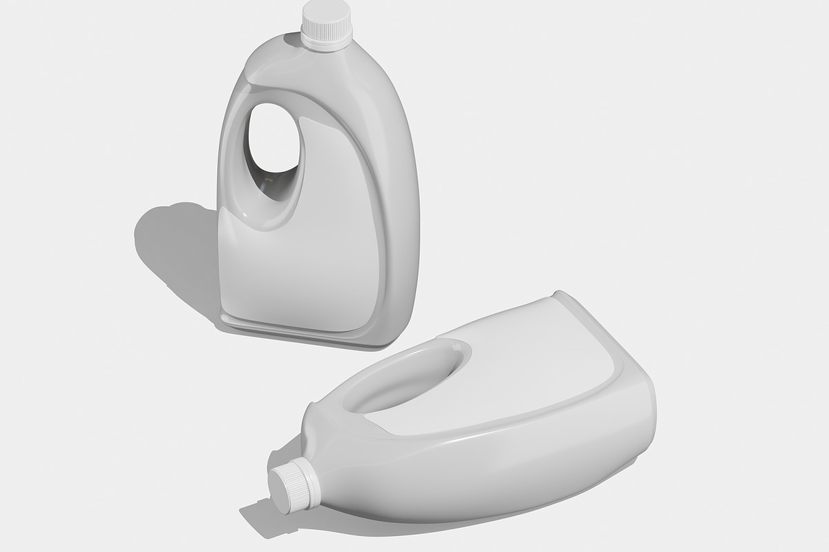 Dishwasher Detergent Bottle Mockup, a Packaging Mockup by Unerispace (Photo 3 of 5)