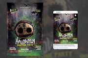 Halloween Flyer Template, a Flyer Template by Hotpin (Thumbnail 1 of 2)