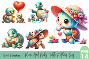 Mom & Baby Turtle Mothers Day, a Graphic by CitraGraphics (Thumbnail 1 of 3)