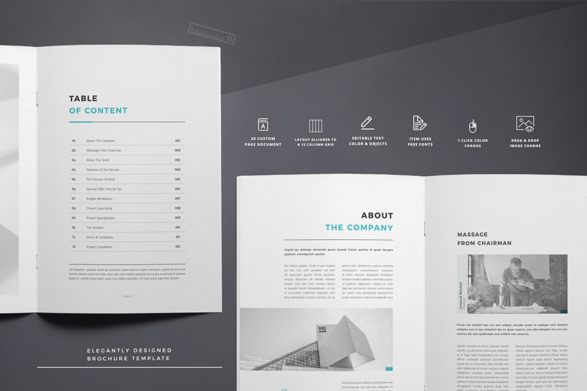Proposal, a Brochure Template by ThemeDevisers (Photo 2 of 6)