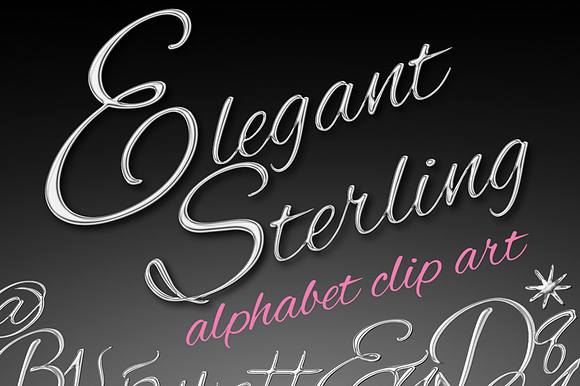 Elegant Sterling Silver Letters preview 2
