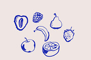 Hand drawn fruits collection, a Food Illustration by Anada Arty (Thumbnail 8 of 11)