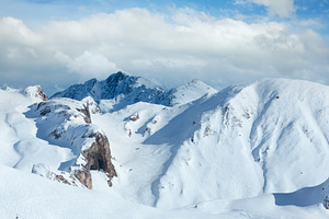 Silvretta Alps winter view (Austria)., a Nature Photo by YuriyB