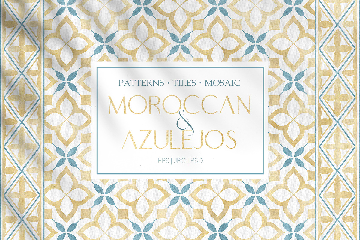 Islamic Moroccan & Azulejos Patterns, a Pattern Graphic by Alisa Fimen Design (Photo 1 of 11)