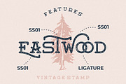 Moanster Vintage Stamp, a Serif Font by Creatype Studio (Thumbnail 2 of 9)