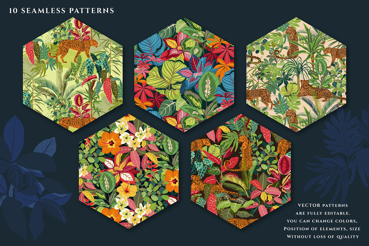 Tropical Plants & Animals, a Pattern Graphic by Molly art (Photo 8 of 14)