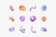 3D Gradient Abstract Shape, an Object 3D Model by nixxdesign (Thumbnail 5 of 5)