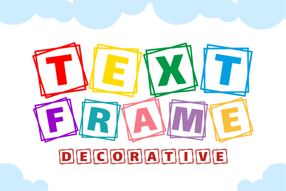 Text Frame - Playful Block Font, a Sans Serif Font by KiddoGlyphs Studio (Photo 1 of 6)
