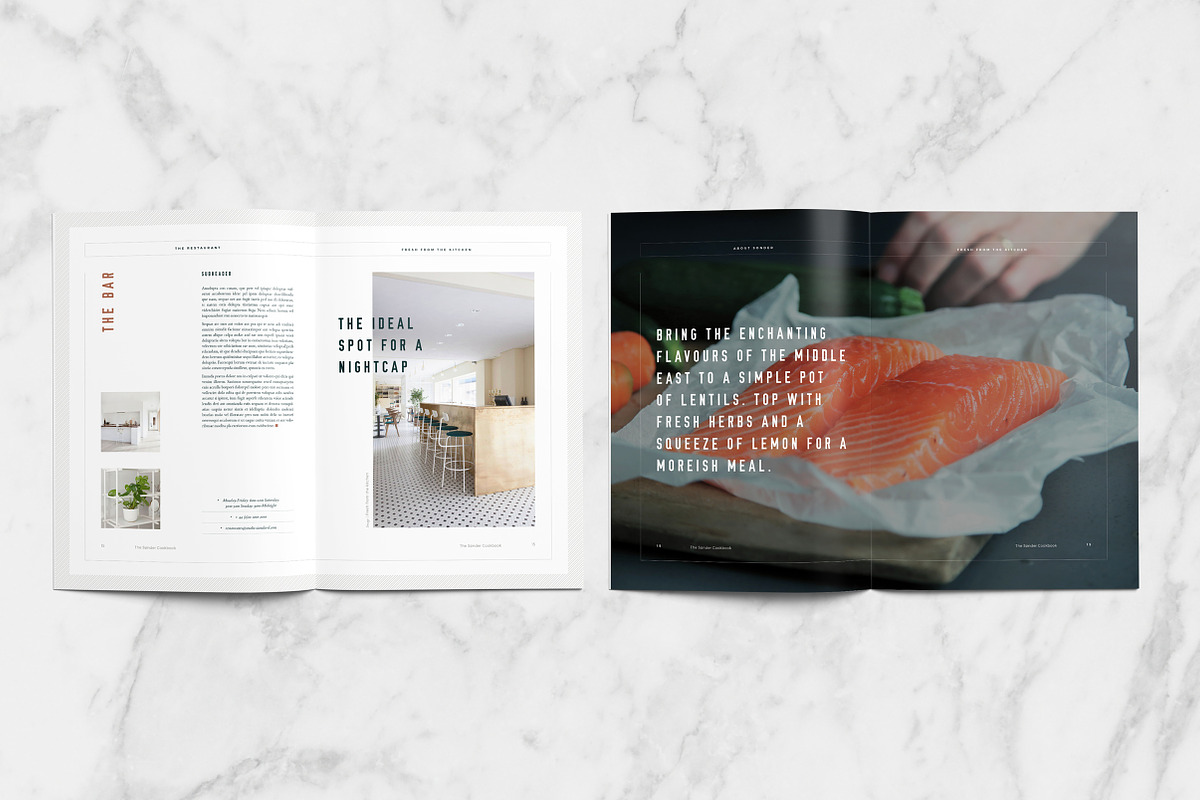 Sønder Cookbook/Recipe Book, a Brochure Template by Studio Standard (Photo 8 of 10)