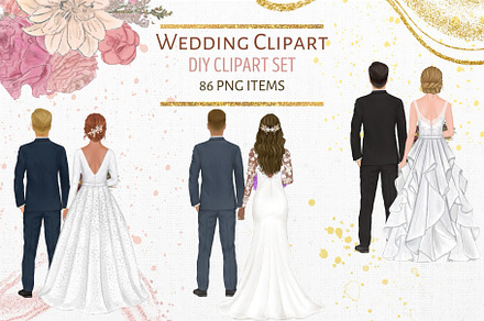 Bride Groom Clipart, a Person Illustration by ColorfulPT