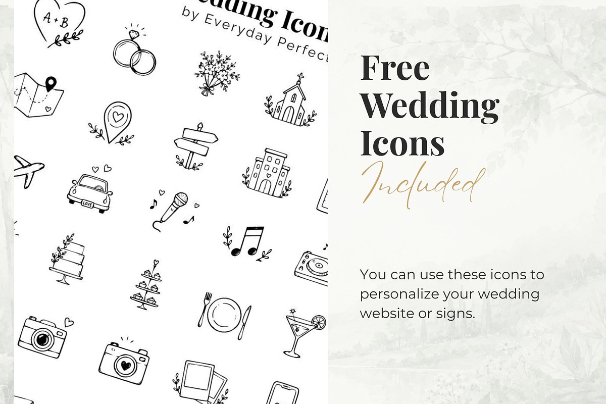 Romantic Beige Wedding Website, a Landing Page Template by Everyday Perfection (Photo 10 of 12)