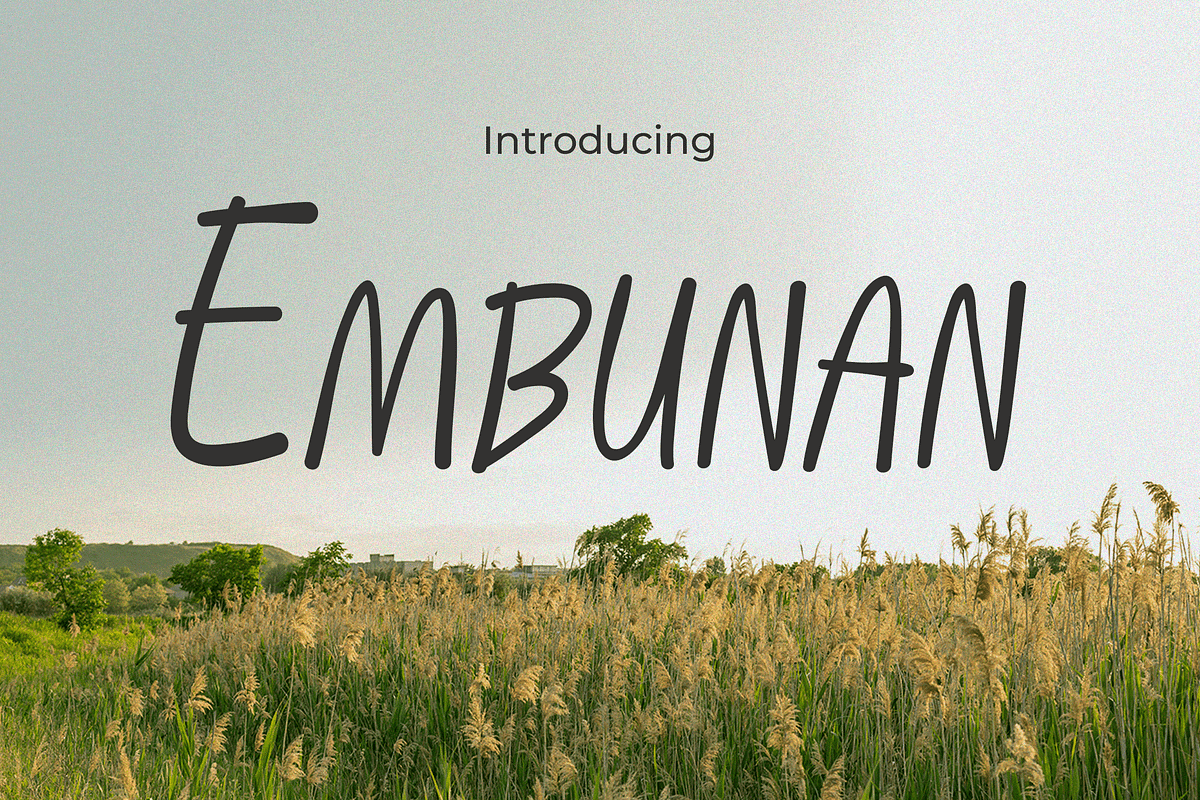 Embunan, a Sans Serif Font by Pinisi ART (Photo 1 of 10)