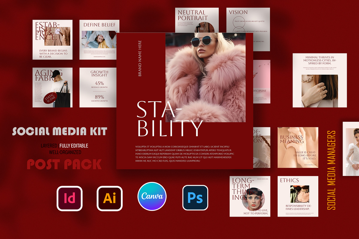 Social Media Kit, a Social Media Template by Artisan Vibes (Photo 1 of 8)