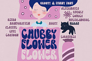 Chubby Flower - Groovy & Playful, a Font by Deeezy (Thumbnail 1 of 6)
