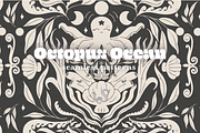Octopus Ocean Cute Dark Academia, a Pattern Graphic by Little Creative Scribbles (Thumbnail 12 of 13)