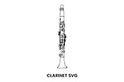 Clarinet Sketch SVG, a Graphic by PinkHouseCollection (Thumbnail 1 of 3)