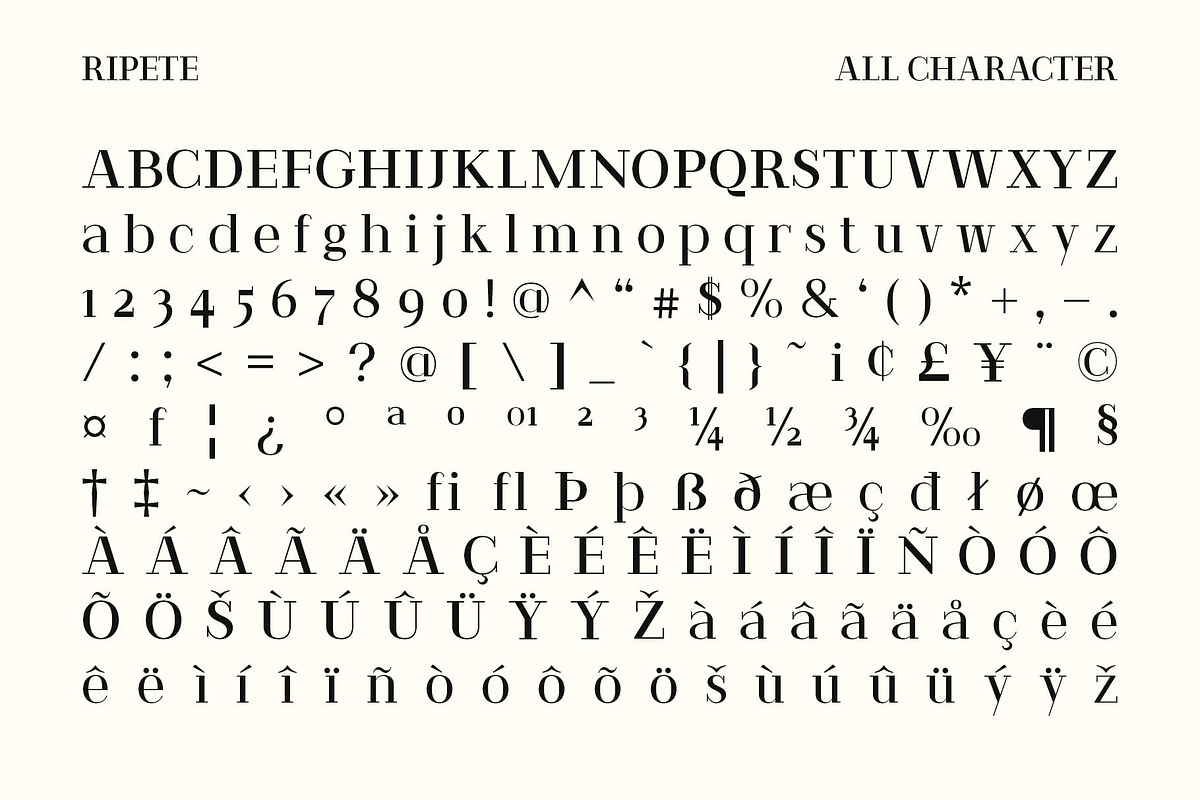 Ripete – Modern Serif, a Serif Font by Craft Supply Co. (Photo 7 of 8)