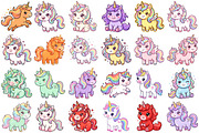 Cute Unicorn Clipart, an Animal Illustration by Forhadx5 (Thumbnail 5 of 9)