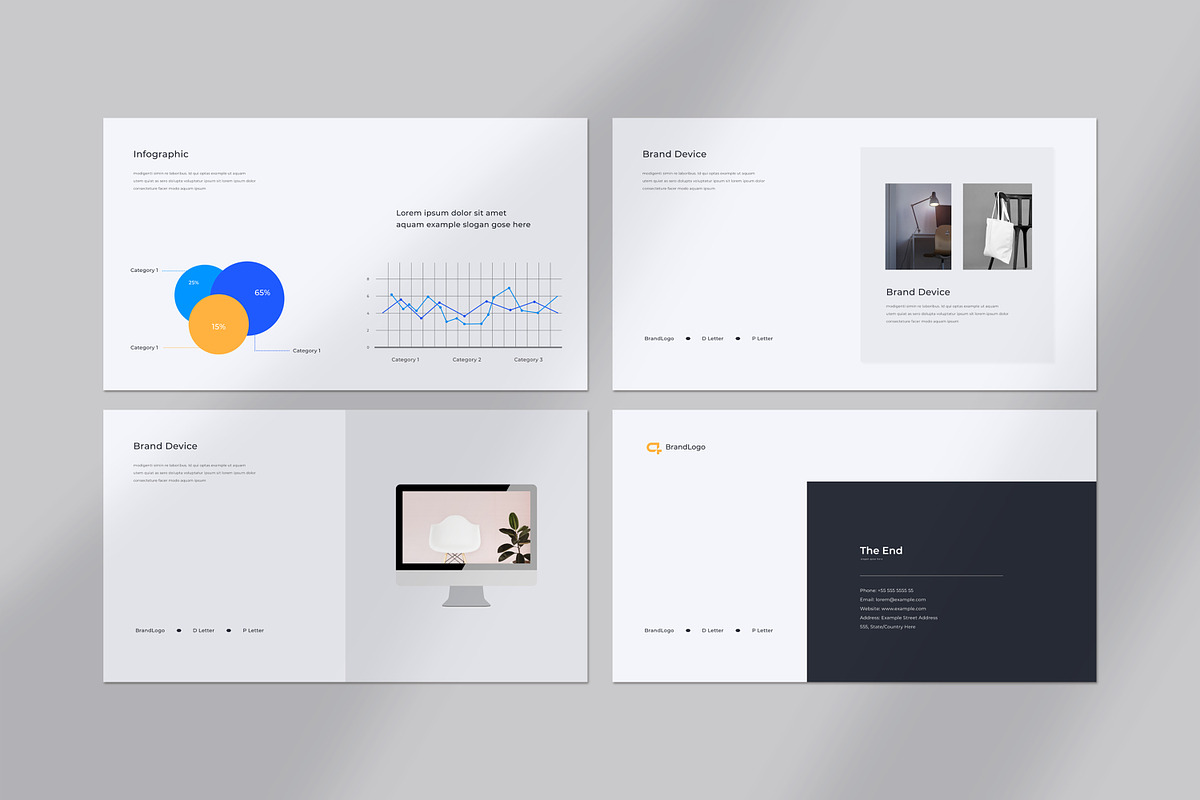 Brand Guidelines, a Presentation Template by UpSolution (Photo 6 of 6)