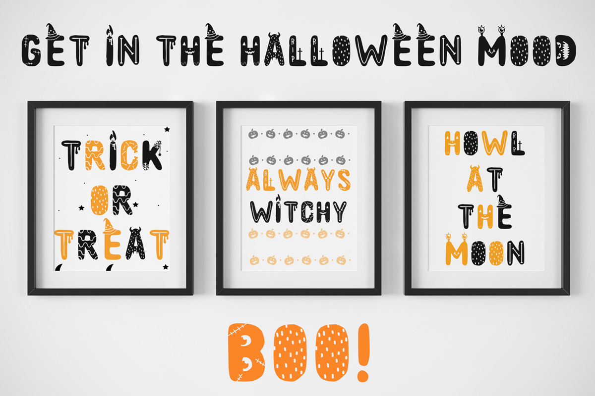 Spooky font + EXTRAS! preview 6